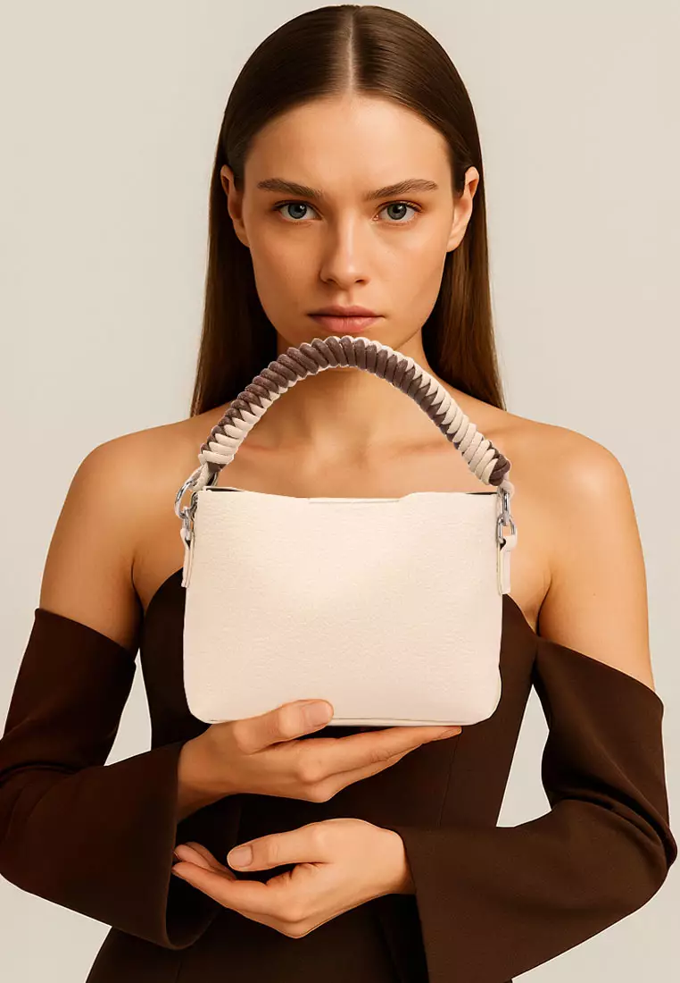 Cable Cord Strap Mini Bag In Off White