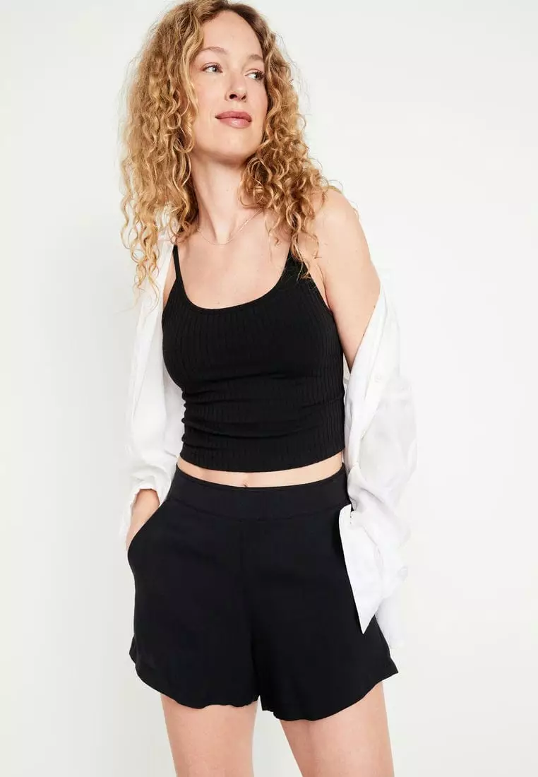 High-Waisted Playa Shorts -- 4-inch inseam