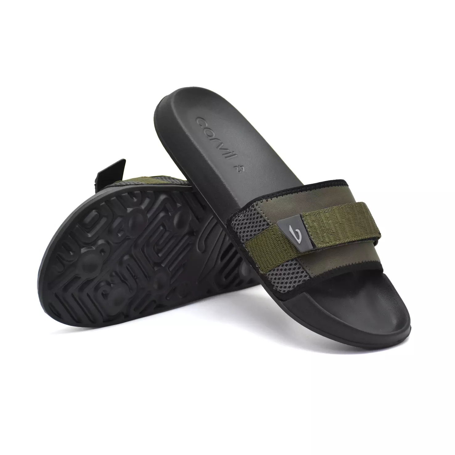 Carvil Sandal Pria Zaragoza-SS Olive