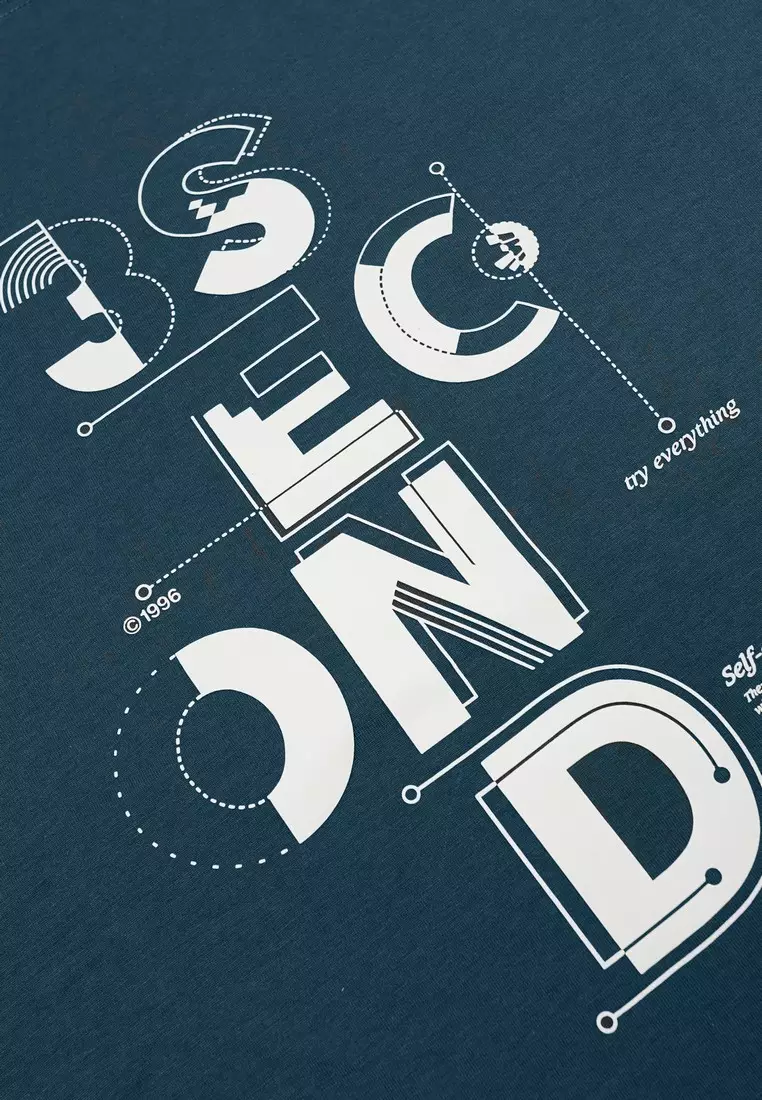 3Second Men's T-Shirt Short Sleeve Regular Fit Cotton Build C170825