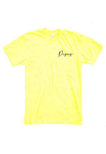 MRL Prints yellow Zodiac Sign Pisces Pocket T-Shirt D30F8AAB88A672GS_1