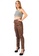 London Rag brown Chocolate Faux Leather Straight Fall Trousers EB9F5AA0FB277EGS_5