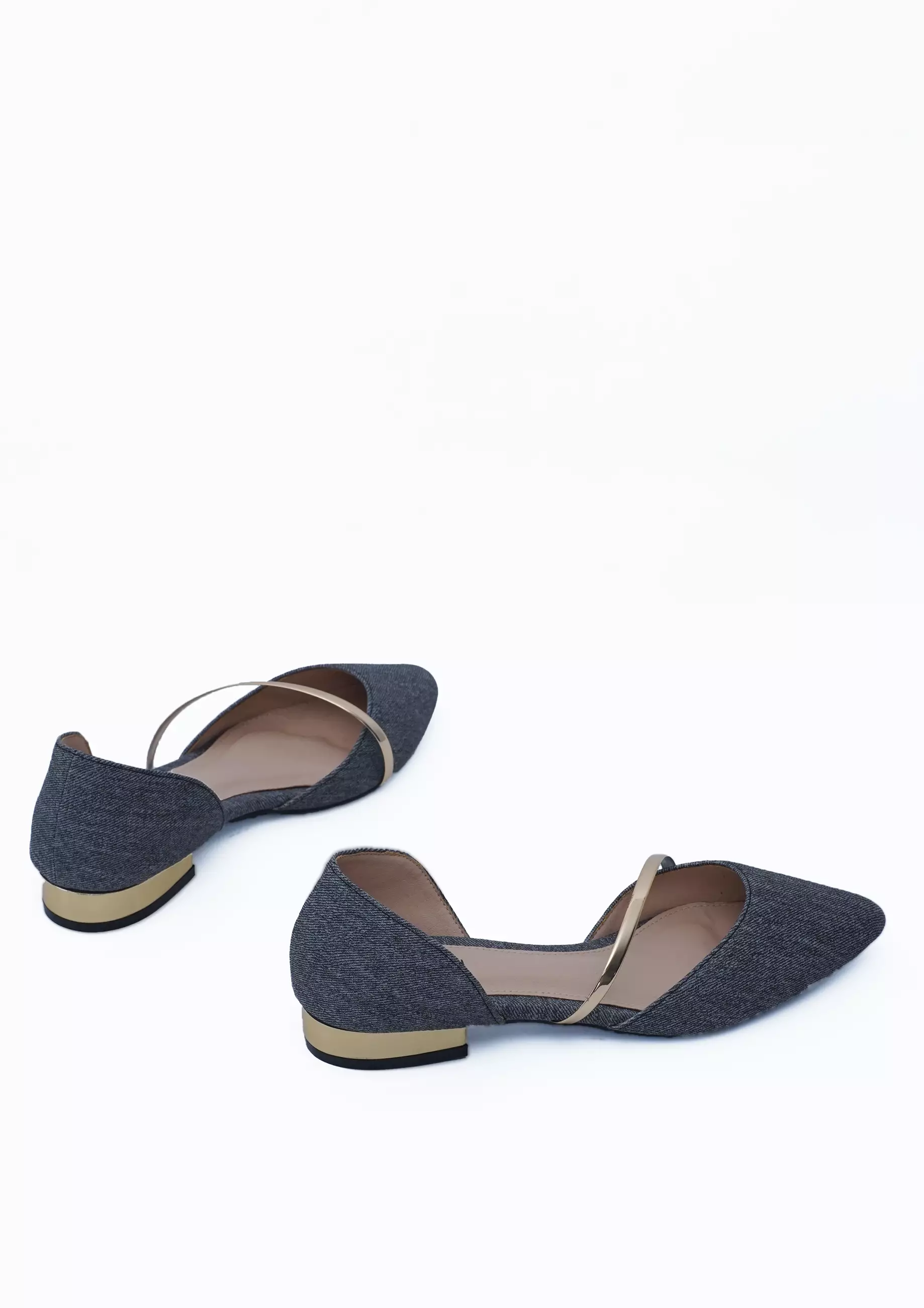 VIVI NICI - Angelique Sepatu Wanita Hak 3 cm Grey Flannel