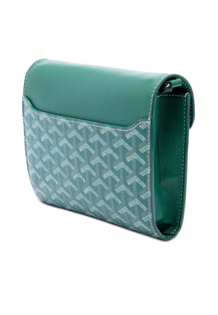 Pre-Loved Goyard Goyardine Chypre Wallet Pouch