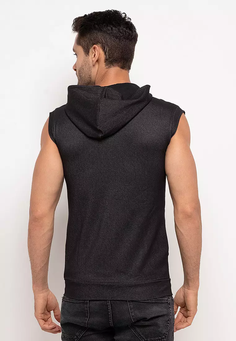 FLEXZONE Sleeveless Hoodie Asyms Series Black