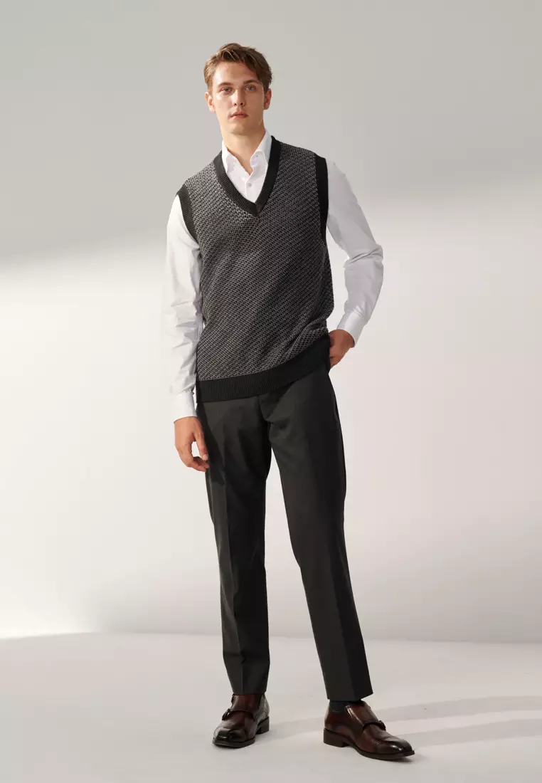 White Textured Classic Shirt