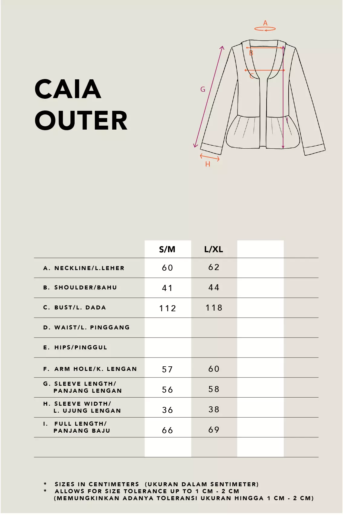 Kami Caia Puffy Outer Taupe