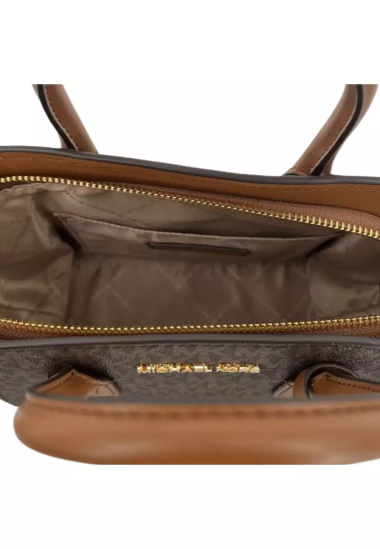 Lg tz satchel best sale leather michael kors