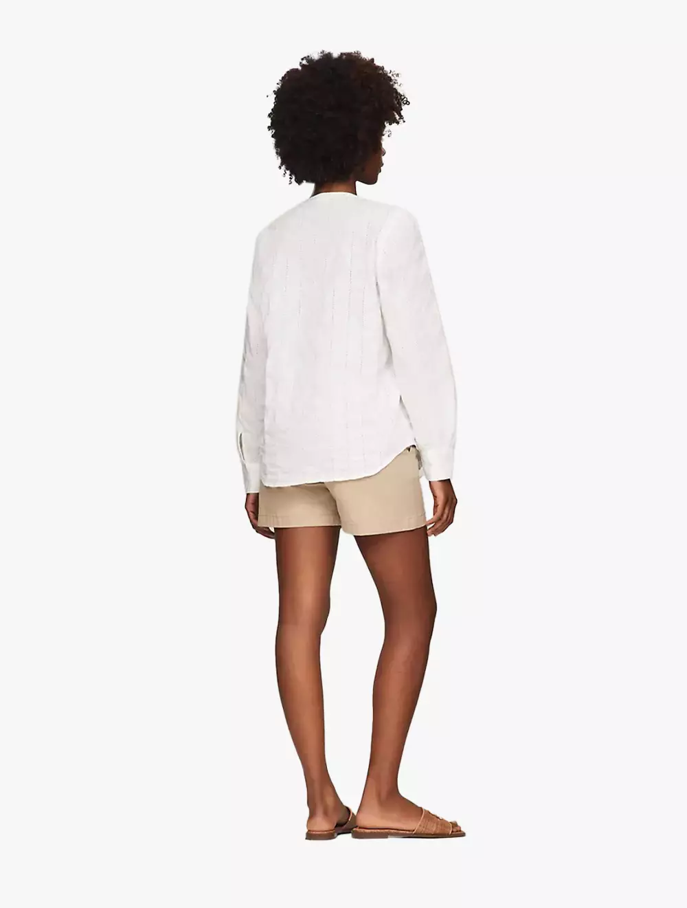 TOMMY HILFIGER - LADDER LACE SHIRT - WHITE - WHITE