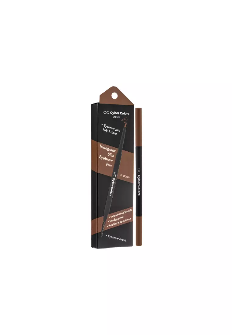 CYBER COLORS Triangular Slim Eyebrow Pen 0.05g 01 Brown