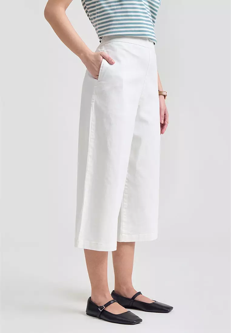 Cropped Wide Leg Pants