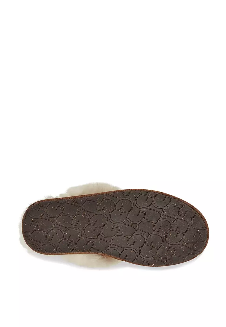 サンダル・ミュール UGG SLIPPER (1106872 CHE) UGG Women's Scuffette II Suede Slipper with Sheepskin Lining