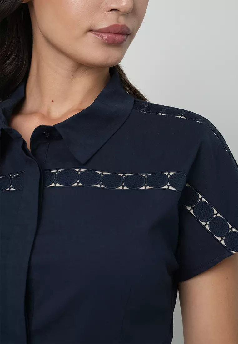 Aubriella Dress with Chest Trimming