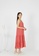 MMRS. Garb pink Carmen Ruffles Tiered Midi Dress - Coral 19731AA522F90CGS_6