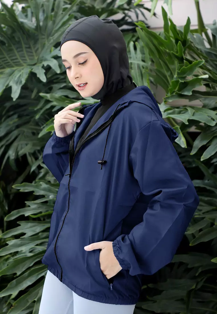 Zelena - Airy Waterproof Jacket | Jaket Olahraga | Sauna Suit - Imperial Navy
