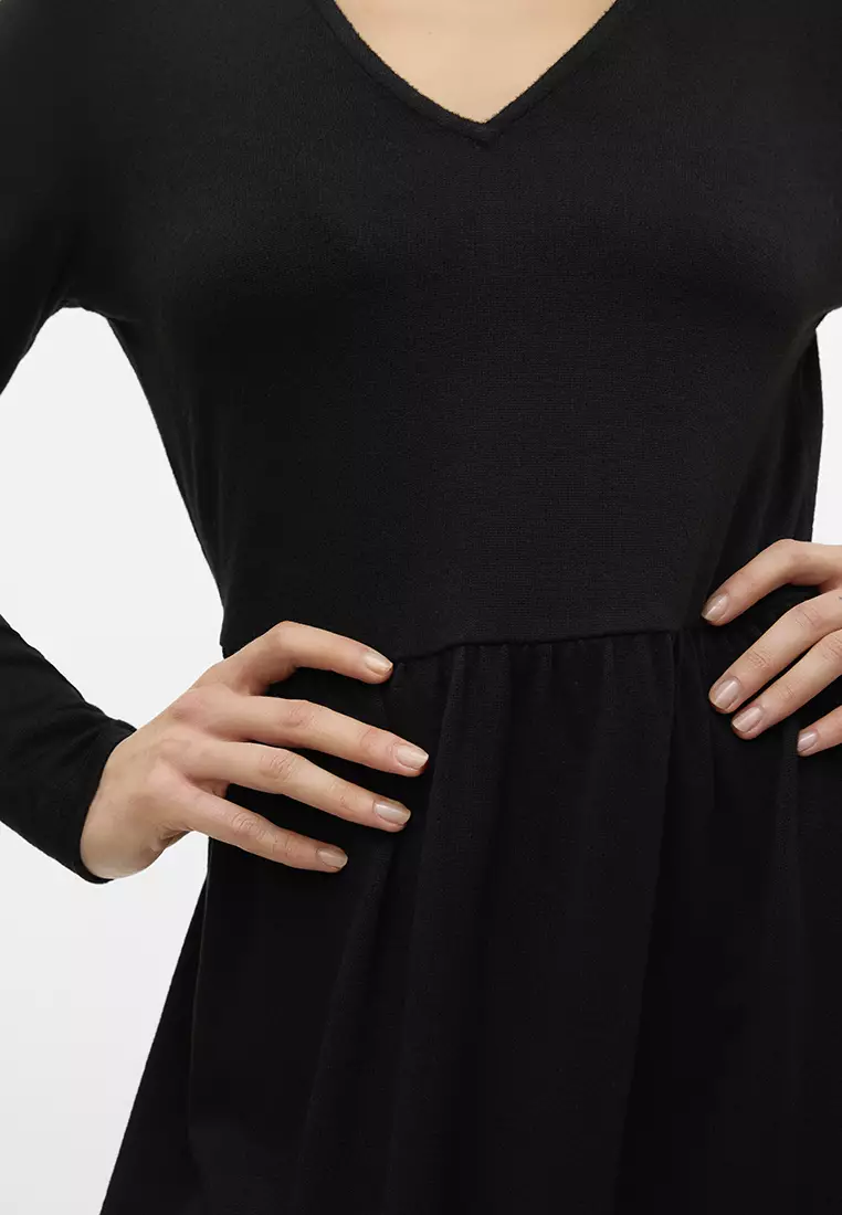 Olive Long Sleeves Dress