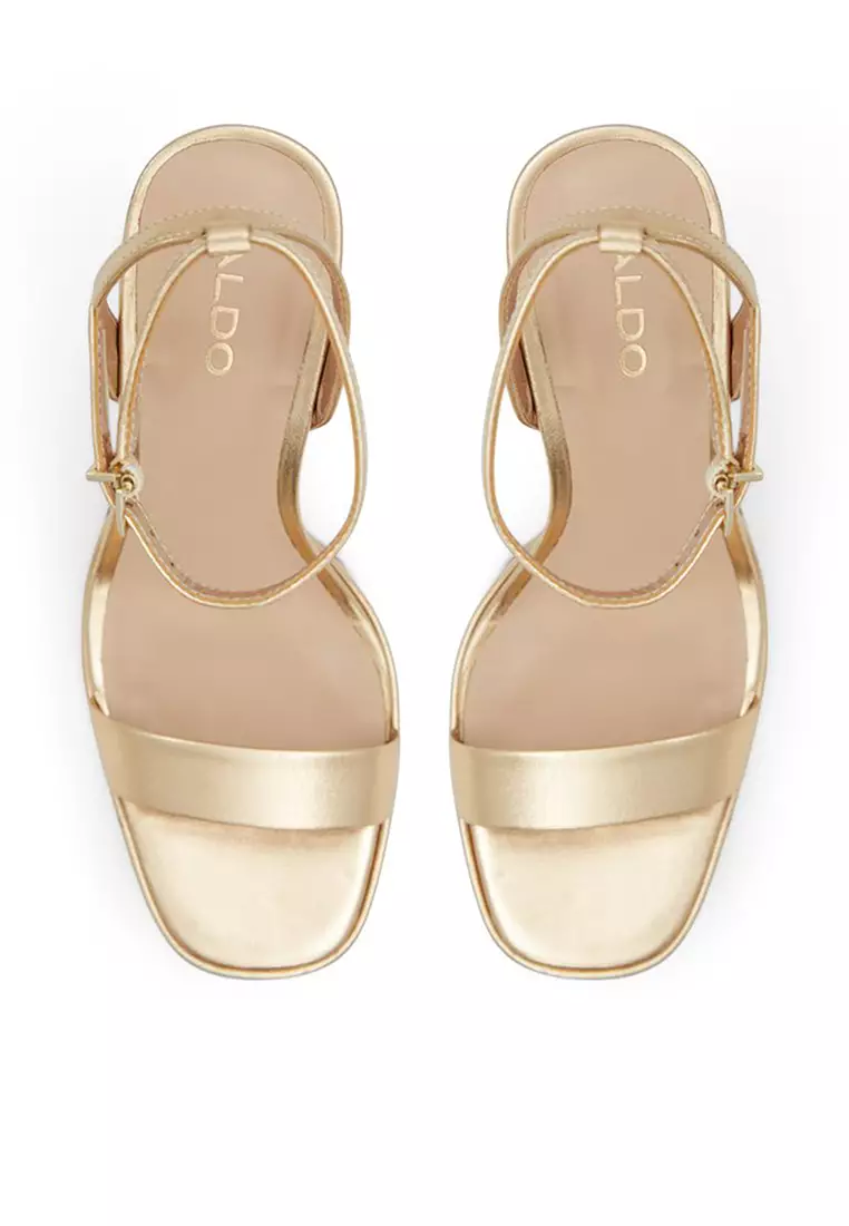 aldo gold platform shoes