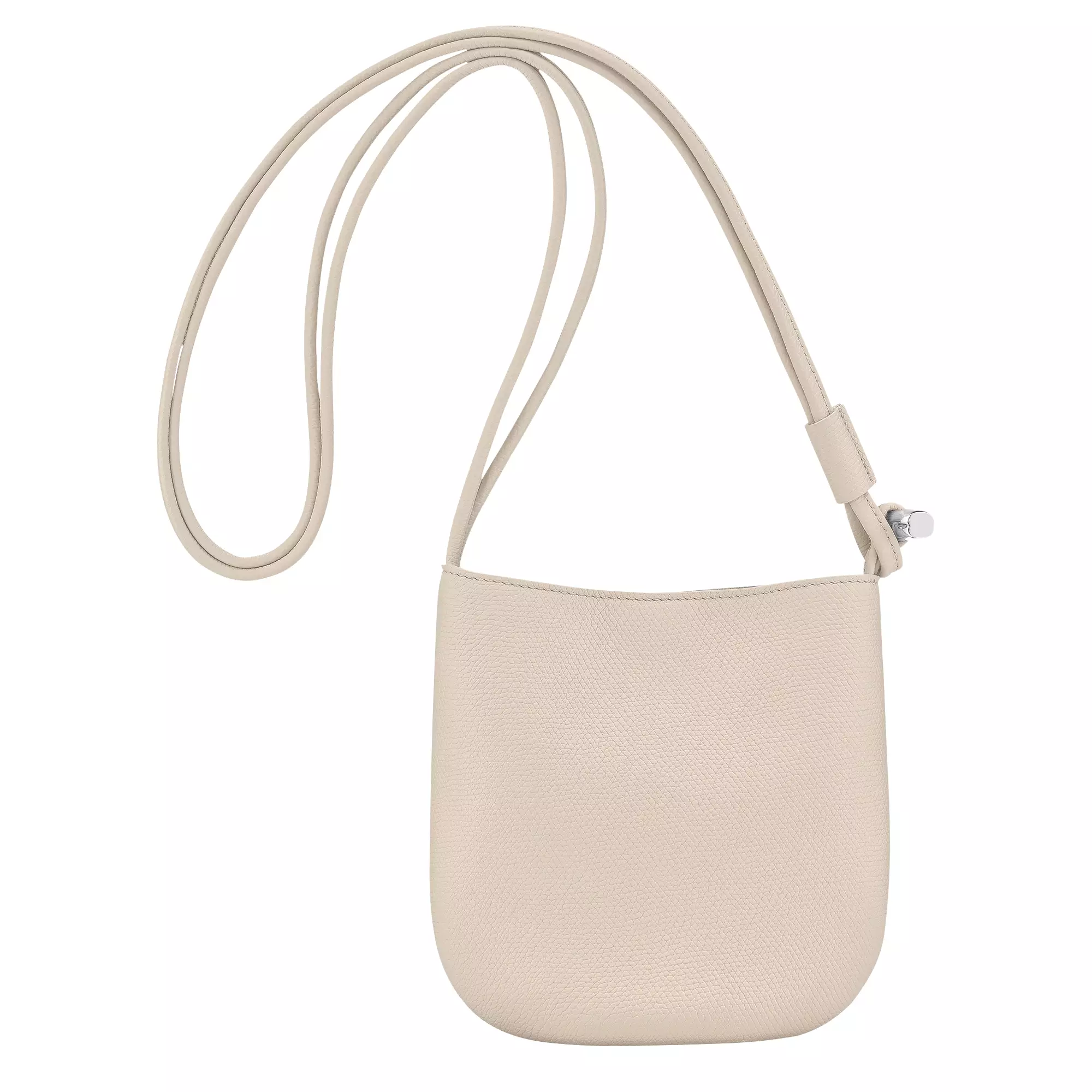 Le Roseau S Crossbody Bag in Leather - Beige Paper