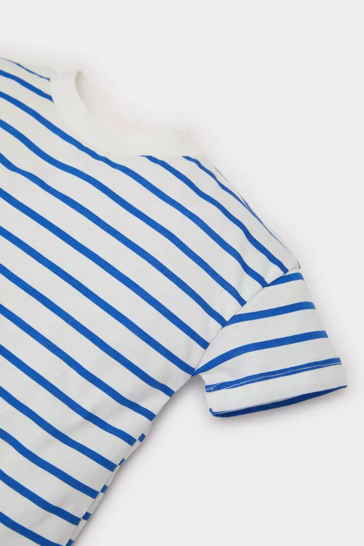 Baby Boy Crew Neck Striped Short Sleeve T-Shirt E6740A525Sm