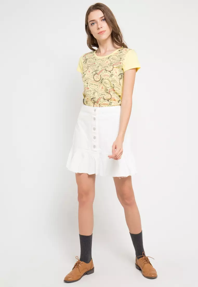 Print Logo Coffe short sleeve Tshirt