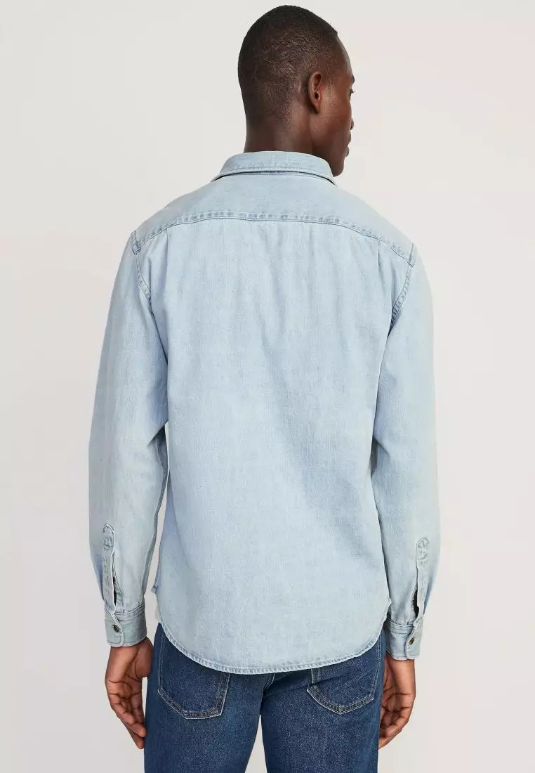 Buy Old Navy Regular Fit Non-Stretch Everyday Jean Shirt 2023 Online |  Zalora Philippines