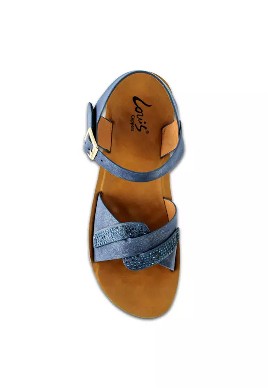 Sling Back Faux Leather Strap Casual Sandals