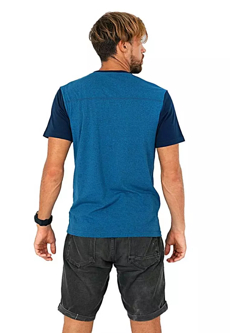 Dragon Kaos Pria Strip Biru Canny DMSTS903-SBL