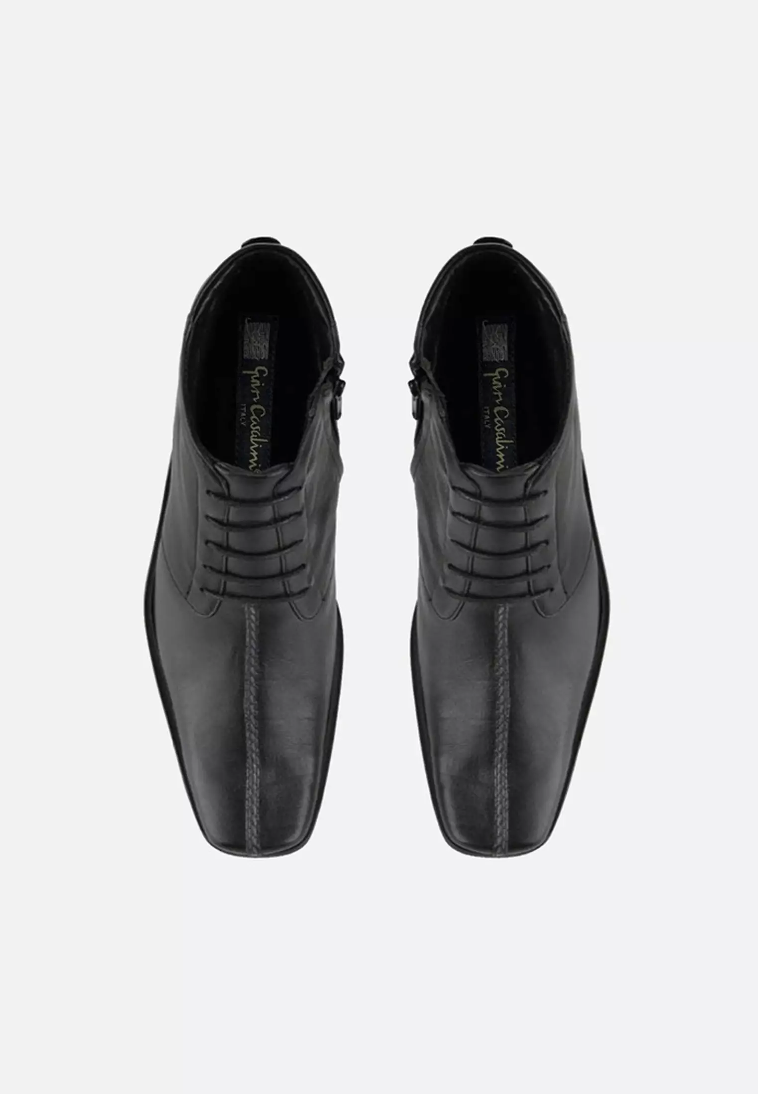 London Men Formal Lace Up Ankle Boots Cow Leather