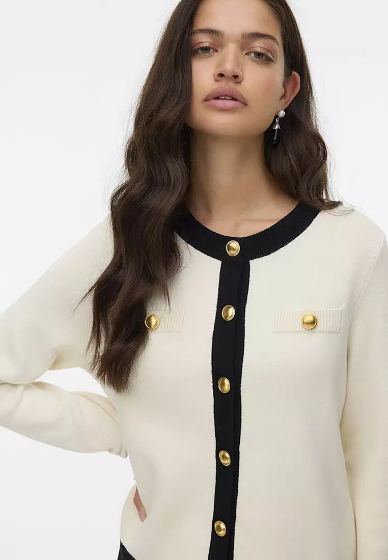 Long Sleeve Round Neck Cardigan