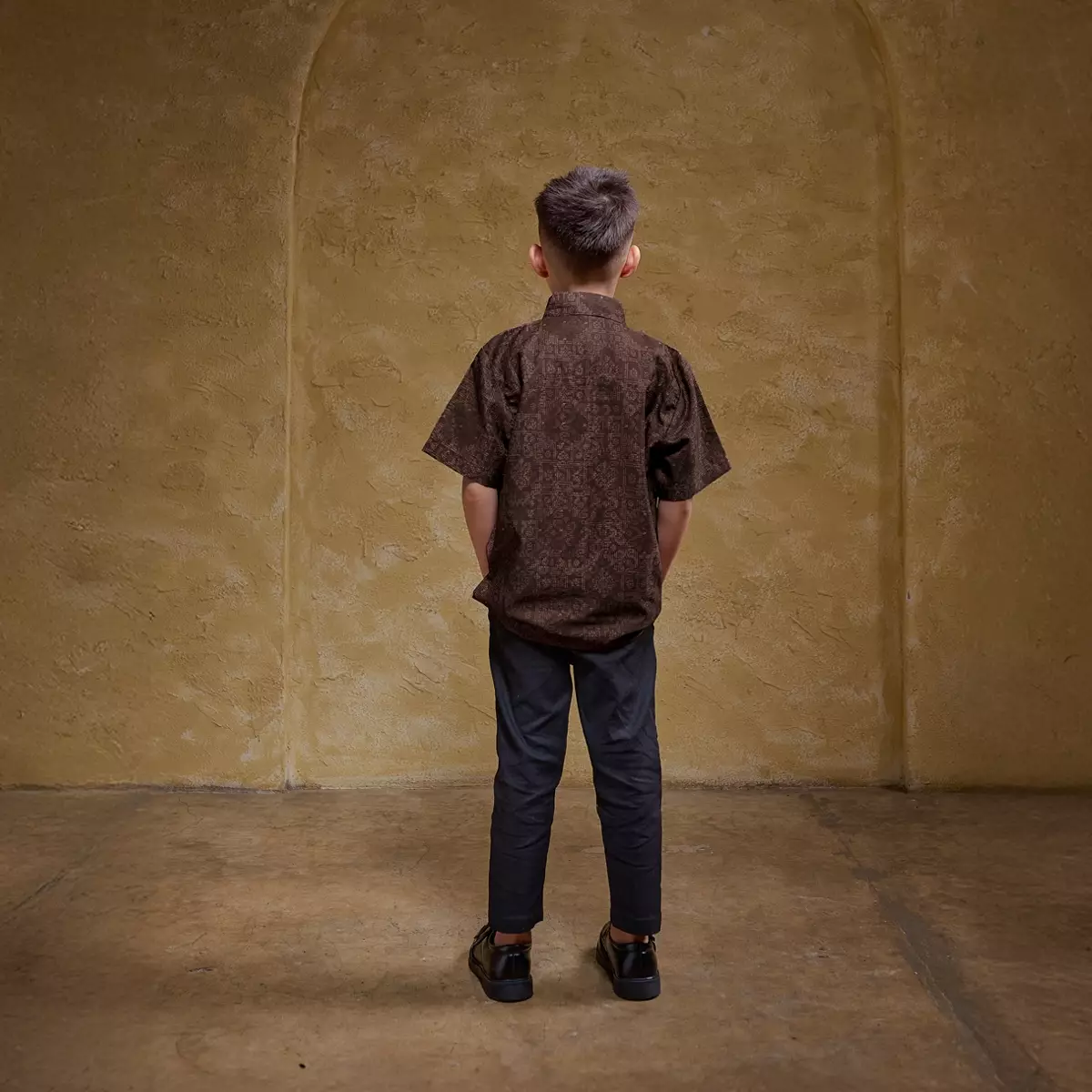 ZM Zaskia Mecca - Lais Cocoa Kemeja Koko Anak Pria - Teman Serumpun - Edisi Laos