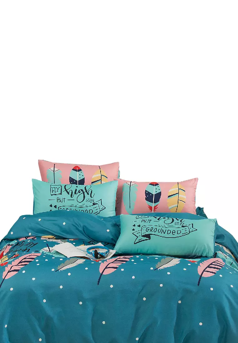 Buy AT&IN AT&IN Ava&Ace Fitted Sheet Set 650TC (Super Single/ Queen