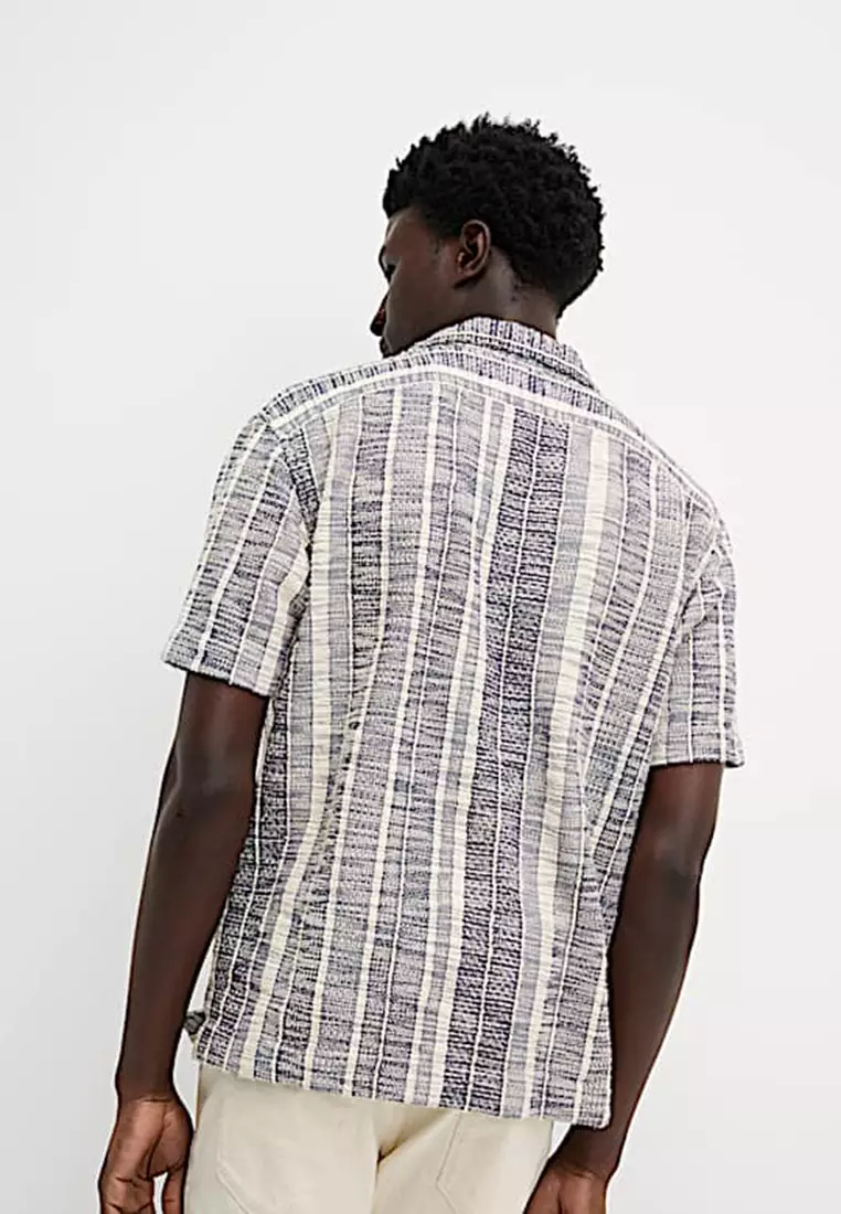 Regular Fit Cotton Blend Short Sleeve Shirt