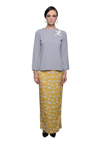 Fahima Kurung from Cahaya Lily in Grey