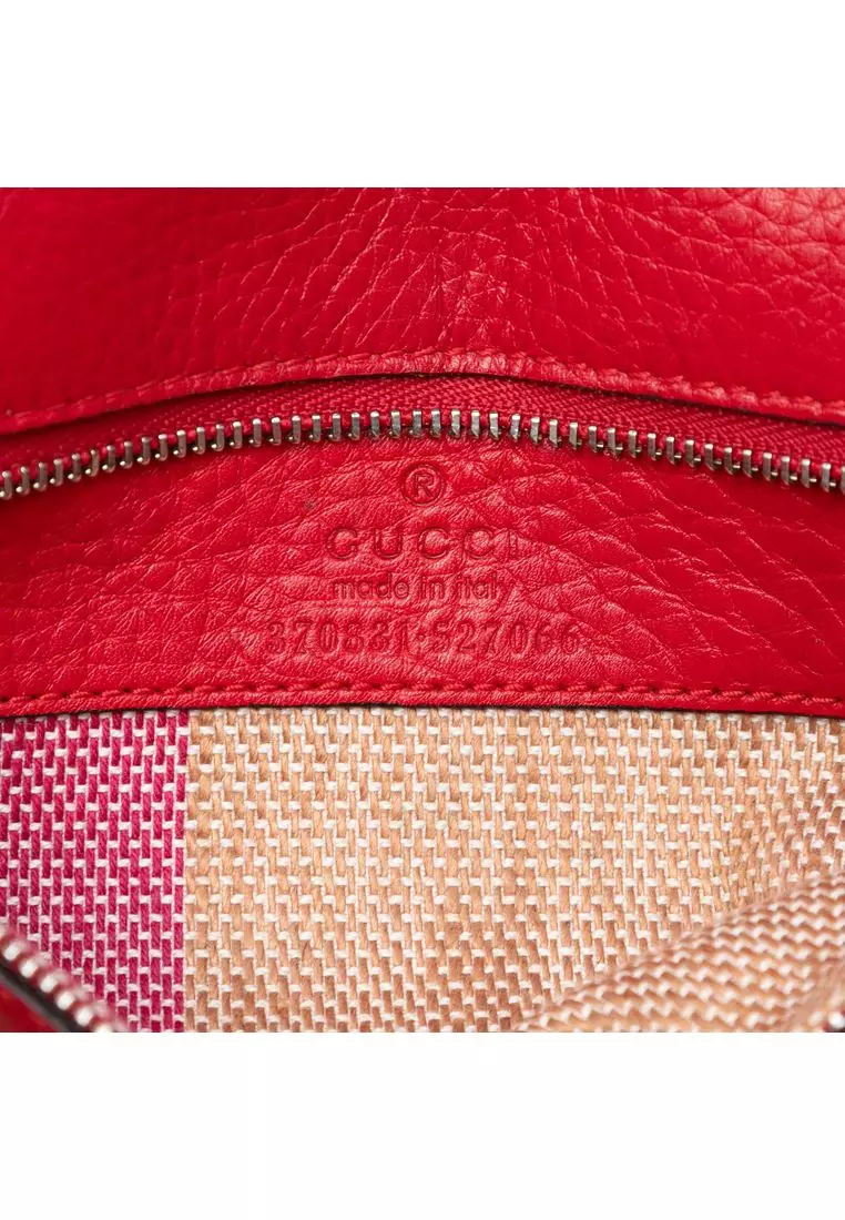 Pre-Loved Gucci Small Calfskin Bamboo Daily Satchel