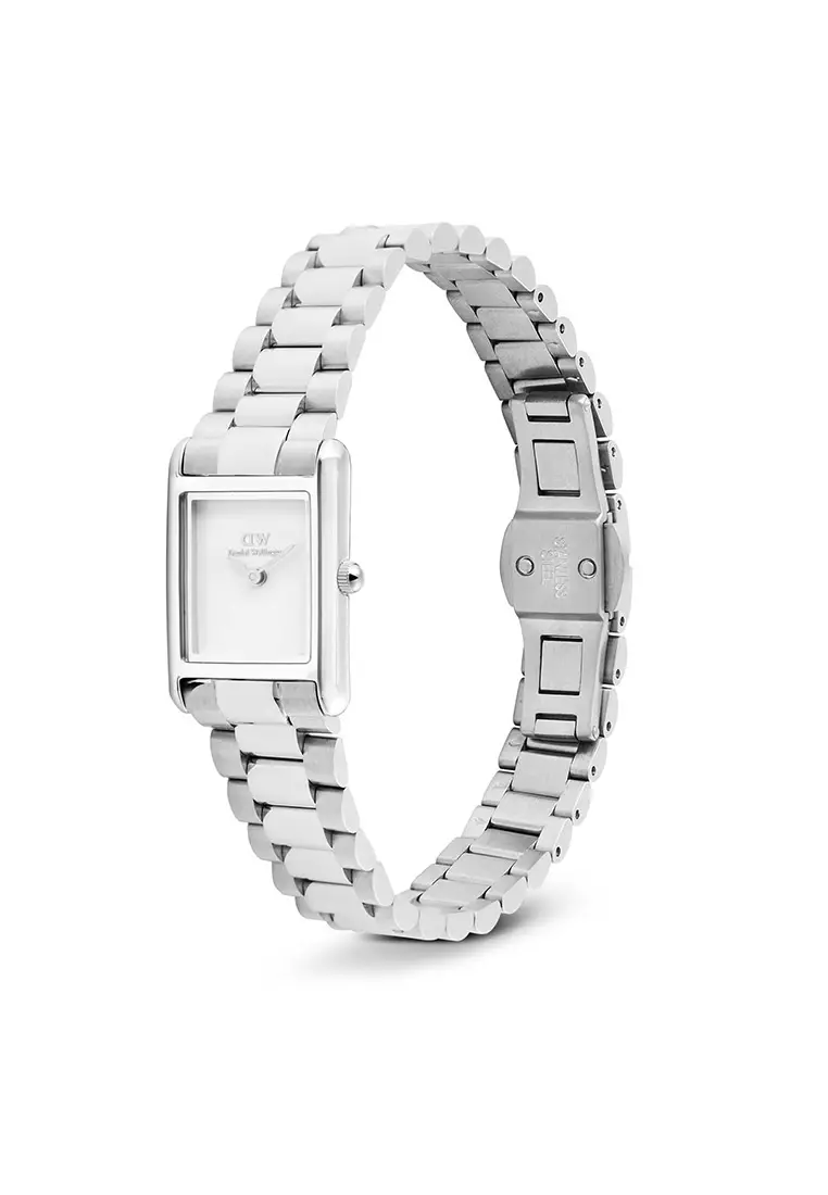 Bound Mini 3-Link White Silver - Women Watch stainless steel watch DW Official Authentic Original jam tanggan perempuan DW jam tangan