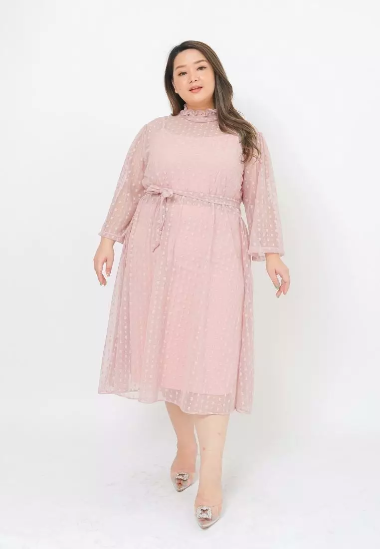Plus Size Party Dress Holly Blush
