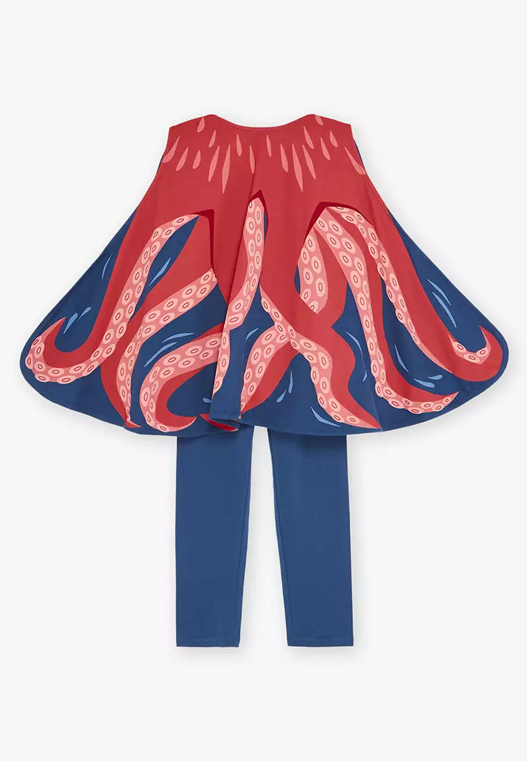 Buy Sergent Major Pyjamas Set with mask and Octopus printed Cape 2026 ...
