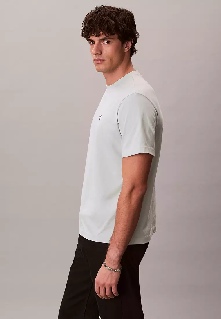 Embroidered Monogram Logo Relaxed T-Shirt - Calvin Klein Jeans