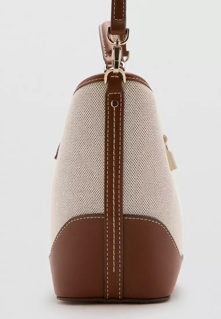 Contrasting Bucket Bag