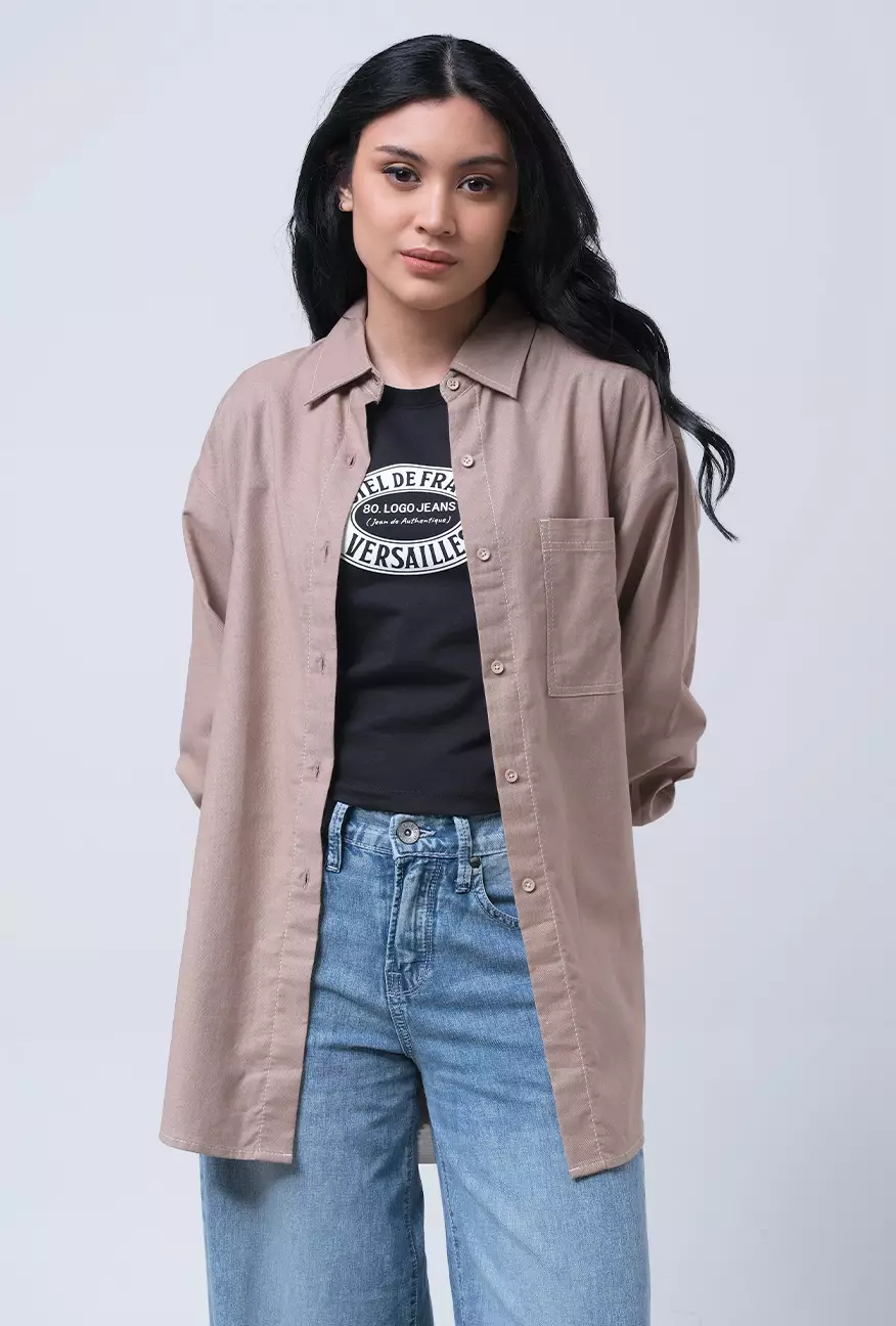 Kemeja Wanita Cala Brown