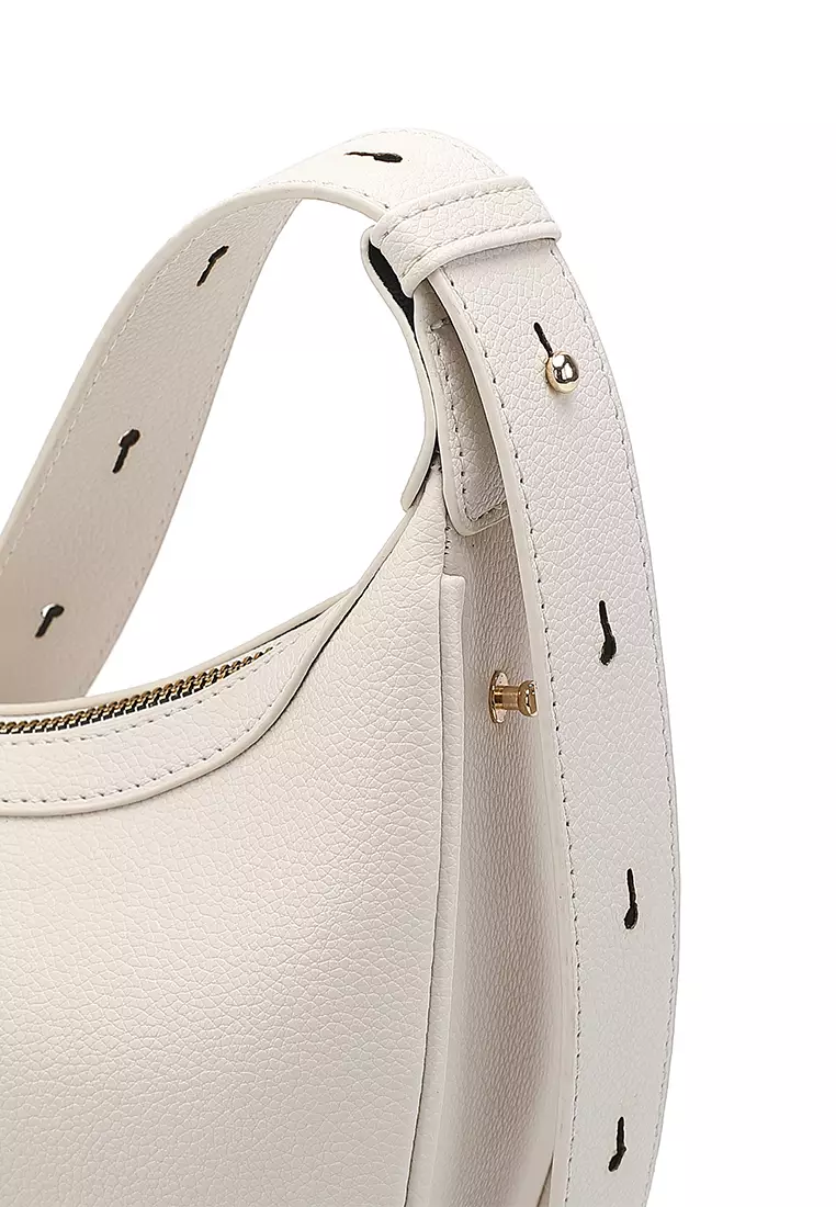 Women's Shoulder Bag / Sling Bag / Crossbody Bag (Tas Bahu / Tas Selempang Wanita) - Putih