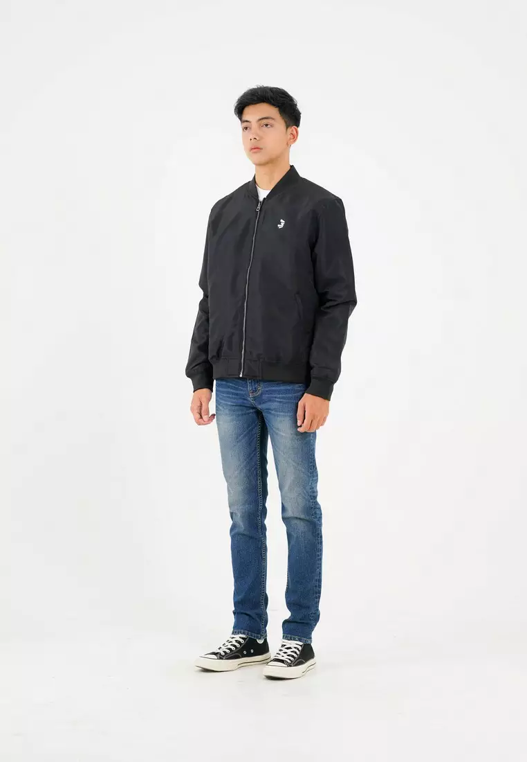 3Second Men's Bomber Jacket Regular Fit Taslan Sirius OL-C031124