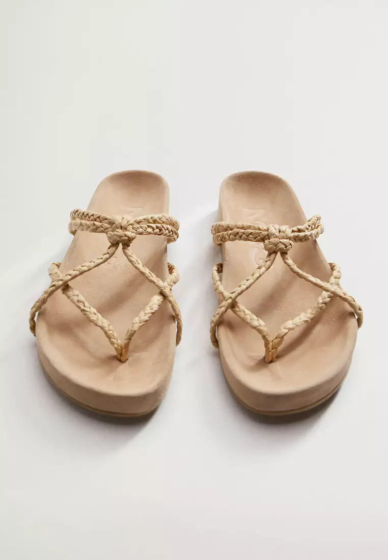 Platform braid sandal discount mango