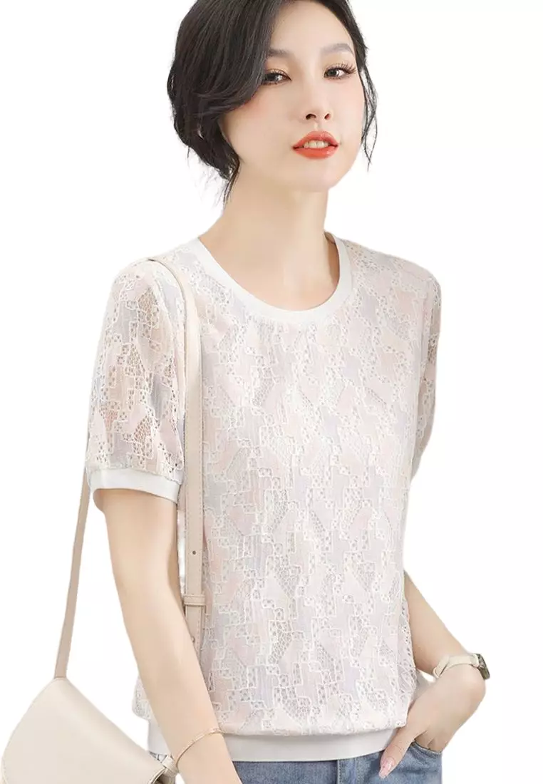 Elegant lace blouses hotsell
