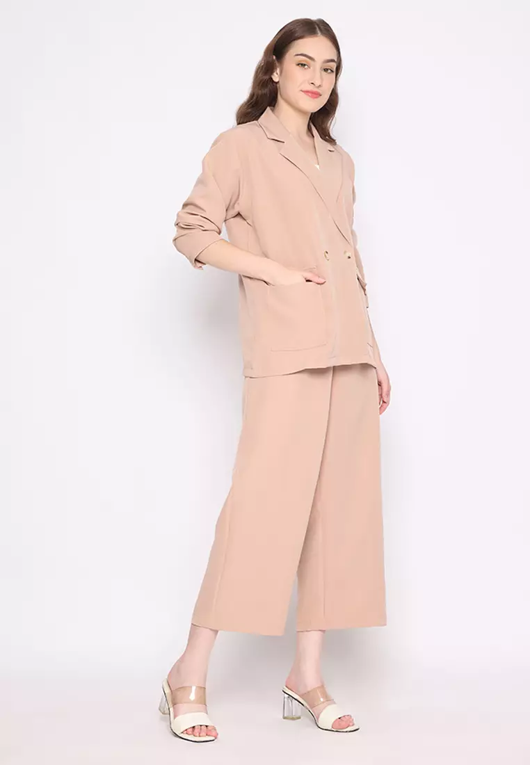 Mannequin Casual Buttoned Blazer Set