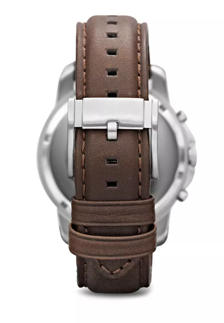 Fossil Male's Grant brown Leather Watch FS4735
