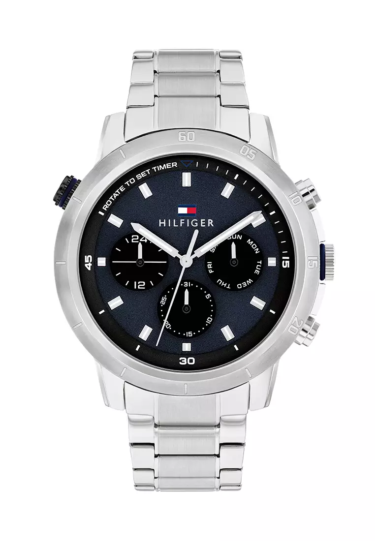 Tommy hilfiger watch on sale men's stainless steel bracelet