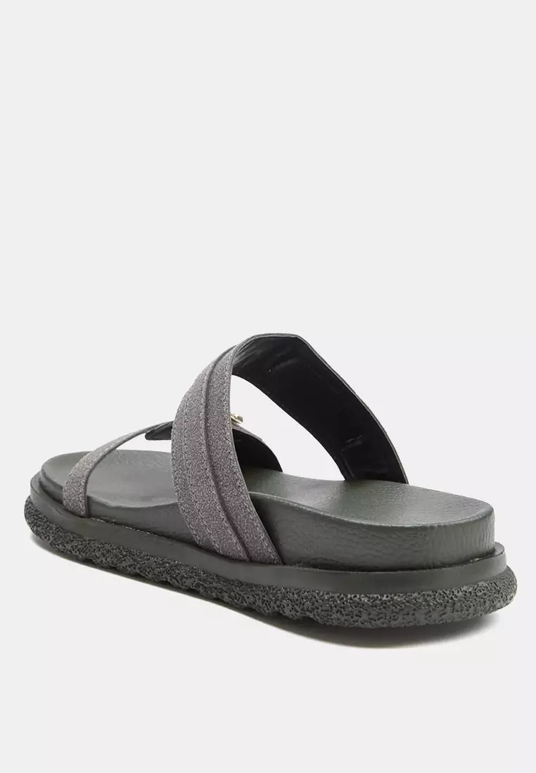 Double Buckle Thick Sole Sandals