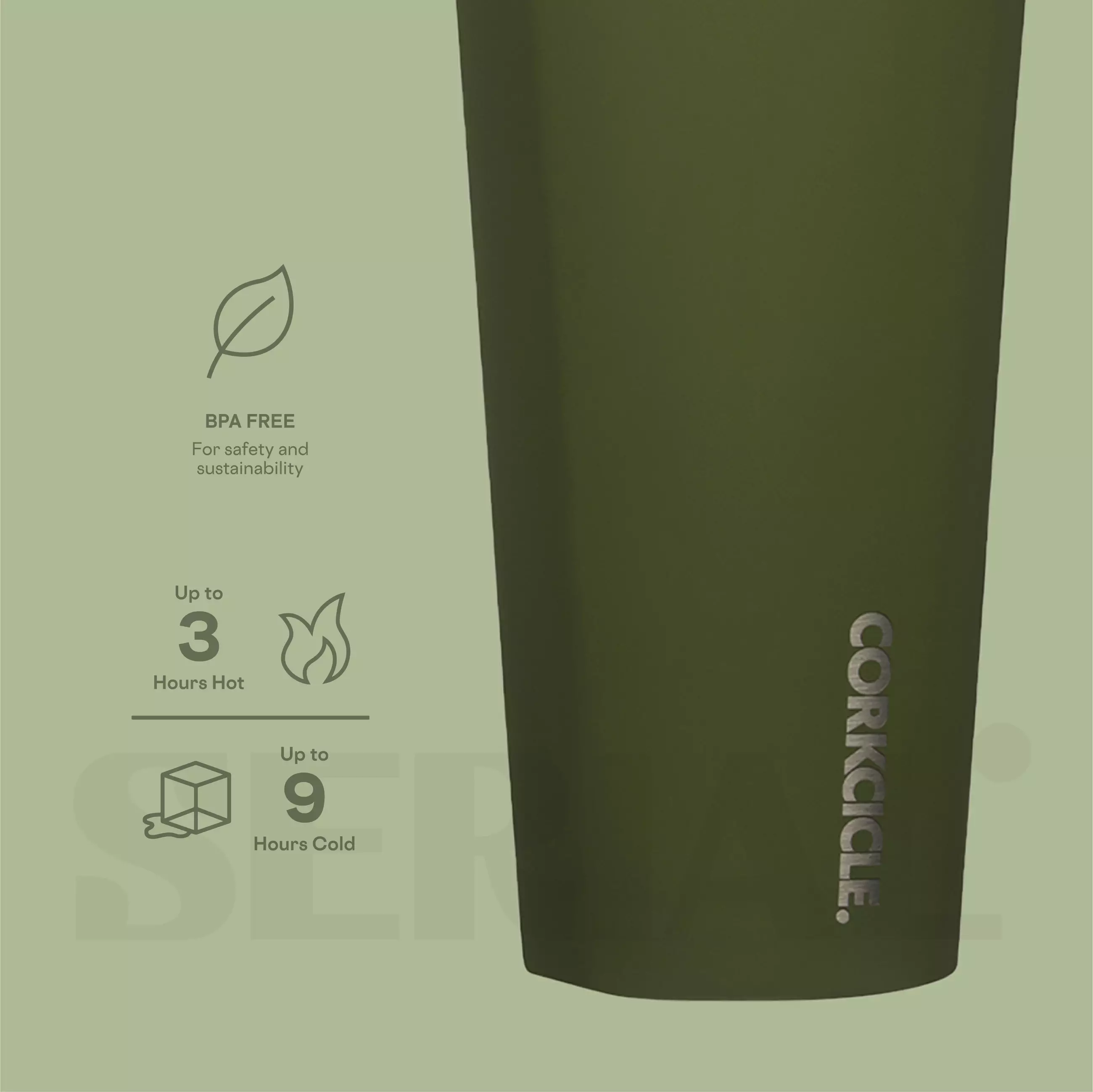Tumbler 16oz - Classic Olive