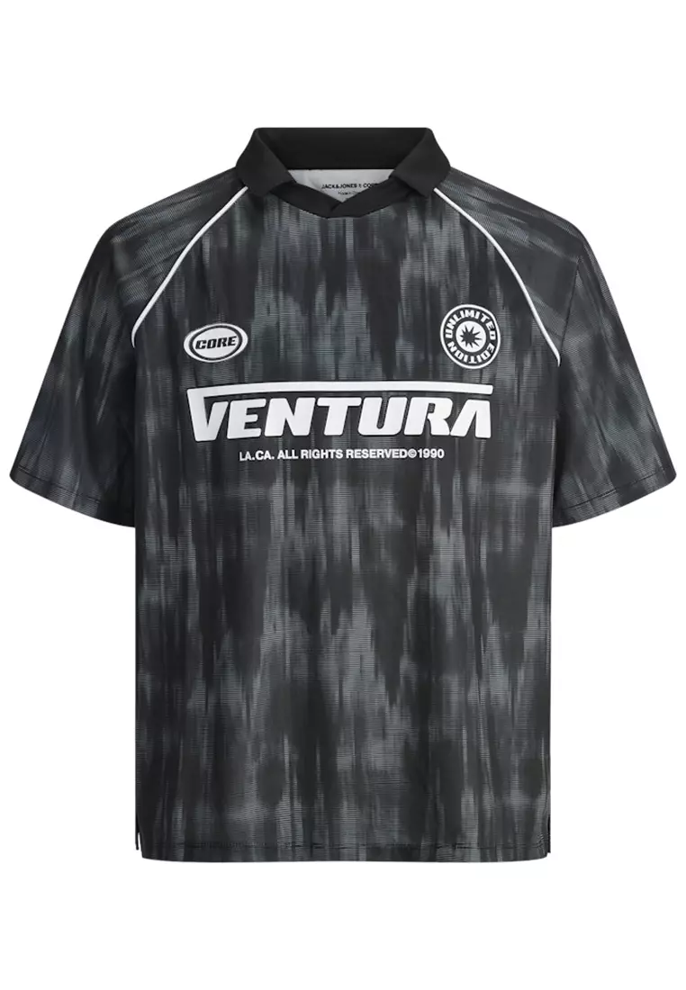 Buy Jack Jones Retreat Mesh Open Collar Polo Shirt 2025 Online